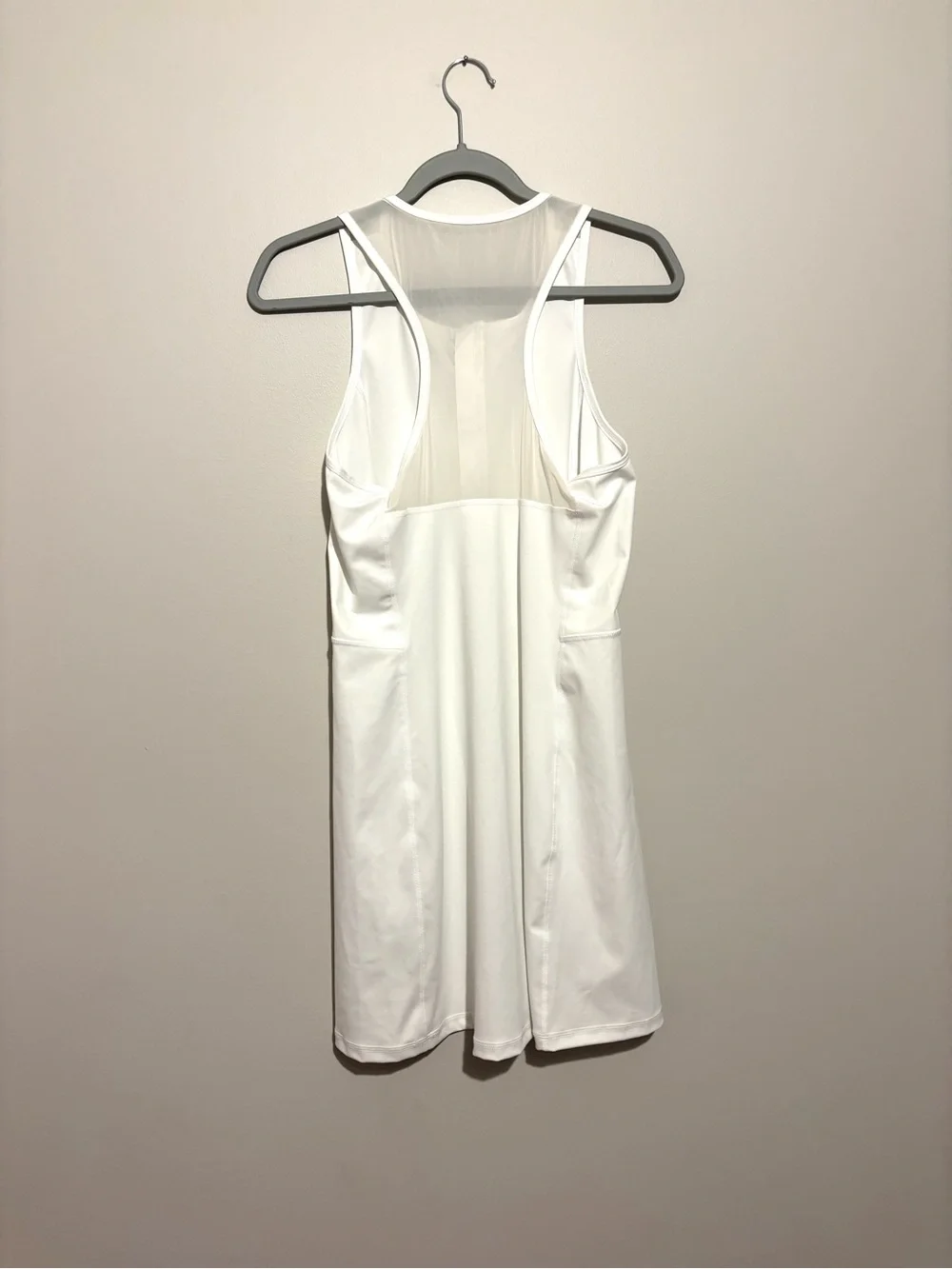 J. Crew Active Cloud Stretch White Sleeveless Zip-Front Dress Size Small